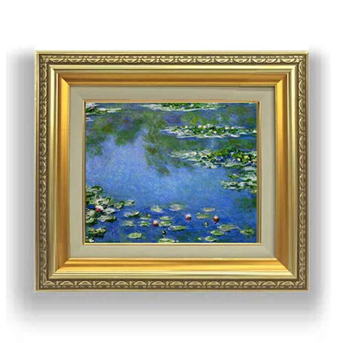 Amazon.co.jp: クロード・モネ 睡蓮 （3） F3 油絵直筆仕上げ｜ 絵画 3